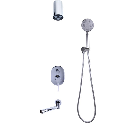 Изображение товара Душевой комплект встраиваемый Bronze de Luxe SCANDI хром 14582-501C