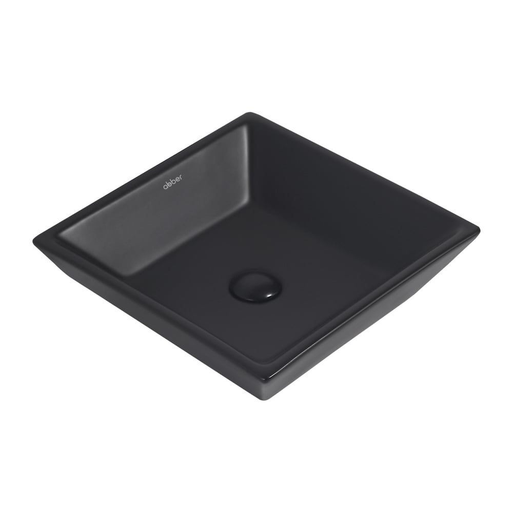 Изображение товара Накладная раковина ABBER Rechteck черная матовая AC2214MB для современной ванной