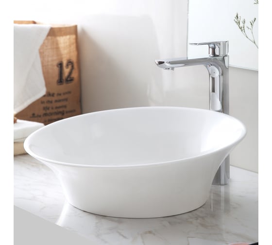 Изображение товара Накладная раковина ABBER Stein белая матовая AS2607