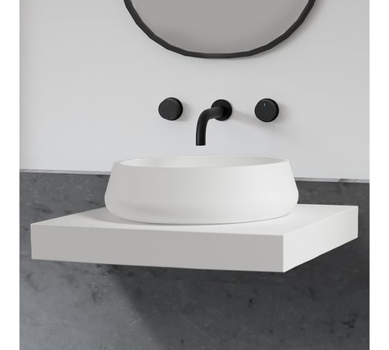 Изображение товара Накладная раковина ABBER Stein белая матовая AS2605