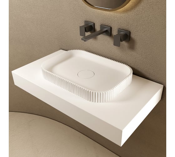 Изображение товара Накладная раковина ABBER Stein белая матовая AS2602