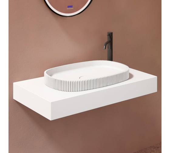 Изображение товара Накладная раковина ABBER Stein белая матовая AS2601