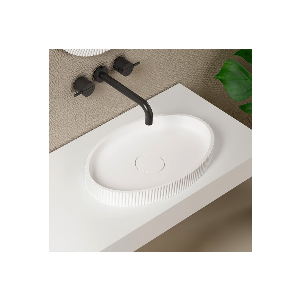 Изображение товара Накладная раковина ABBER Stein белая матовая AS2603 современный дизайн