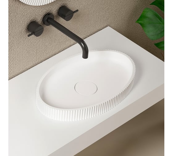 Изображение товара Накладная раковина ABBER Stein белая матовая AS2603