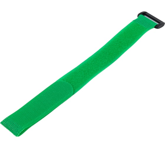 Изображение товара Хомуты-липучки с пластиковой пряжкой HLT 25х300 мм, зеленая, 20 шт. 084-07-368