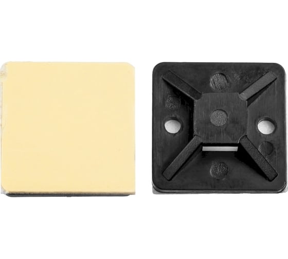 Изображение товара Самоклеящаяся площадка под хомуты HLT 40x40 мм, черный, 100 шт. 0840777