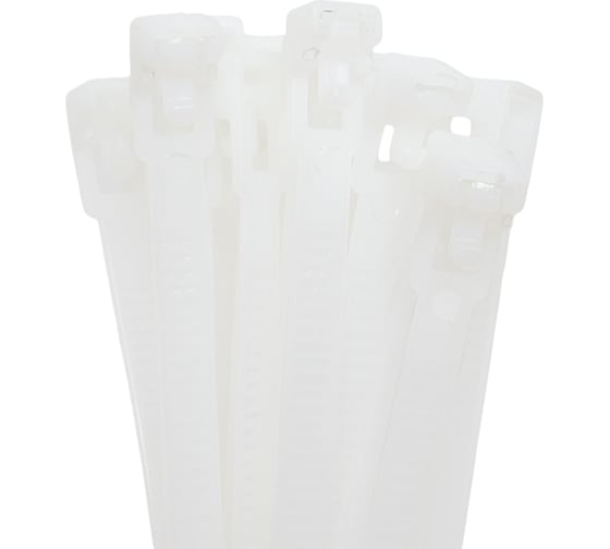 Изображение товара Кабельная стяжка HLT разъёмная, 7,5x200 мм, белая, 100 шт. 084-07-30