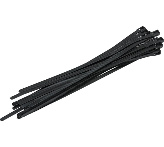 Изображение товара Кабельная стяжка HLT разъёмная, 7,5x300 мм, чёрная, 100 шт. 084-07-33