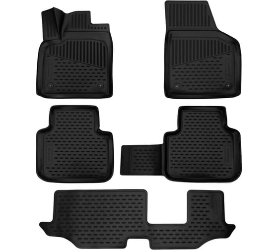 Изображение товара Коврики в салон Element Volkswagen Teramont/Atlas, 2ой ряд - скамья, 2017-, 3D, 5 шт. ЕLEMENT3D5158210k