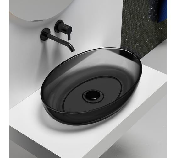 Изображение товара Накладная прозрачная раковина ABBER Kristall AT2801Onyx