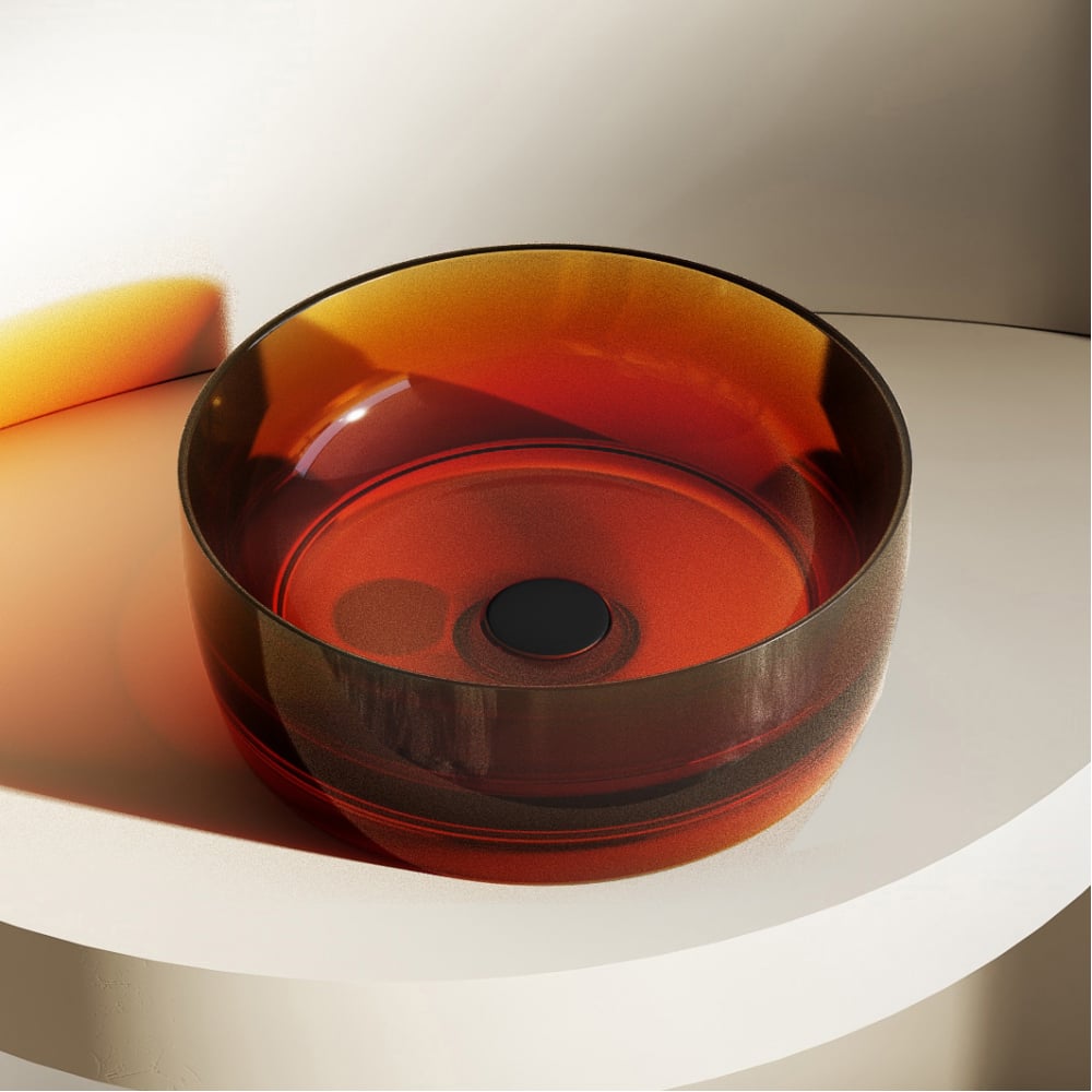 Изображение товара Накладная прозрачная раковина ABBER Kristall AT2804Opal современный дизайн