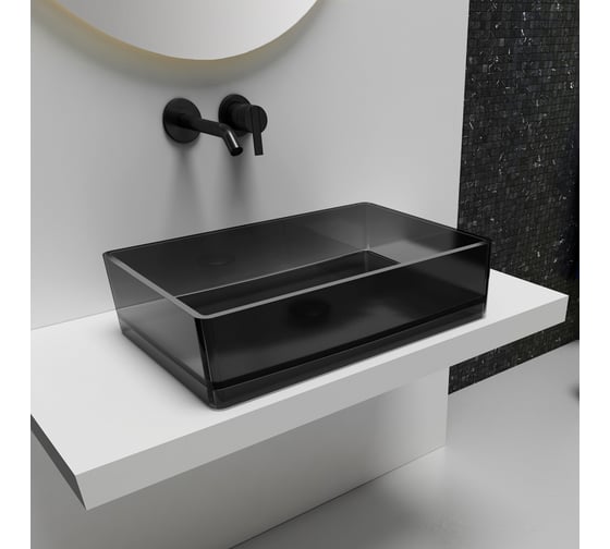 Изображение товара Накладная прозрачная раковина ABBER Kristall AT2803Onyx