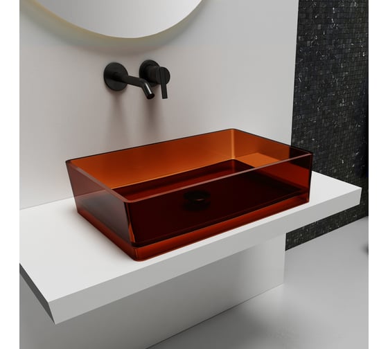 Изображение товара Накладная прозрачная раковина ABBER Kristall AT2803Opal