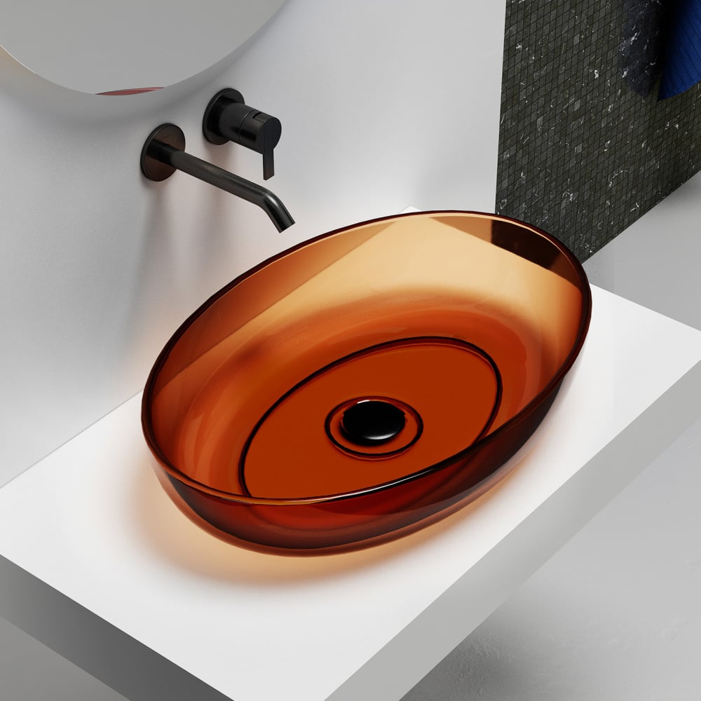 Изображение товара Накладная прозрачная раковина ABBER Kristall AT2801Opal