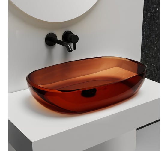 Изображение товара Накладная прозрачная раковина ABBER Kristall AT2805Opal