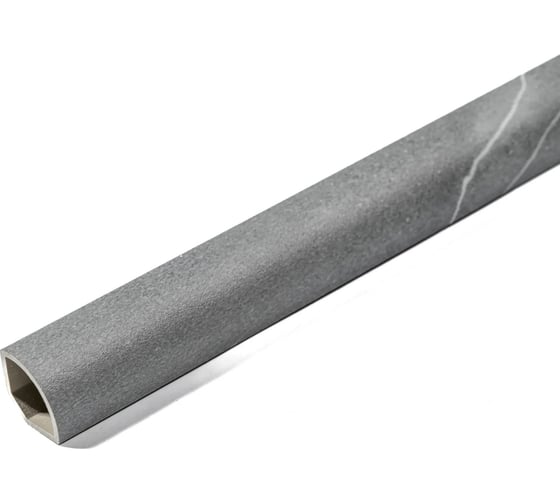 Изображение товара Напольный (потолочный) округлый плинтус GOODWAY 2400x28x15 мм, мрамор лемнос, RM GWG-07