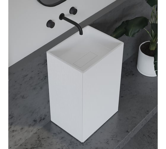 Изображение товара Отдельно стоящая раковина ABBER Stein белая матовая AS2503-H