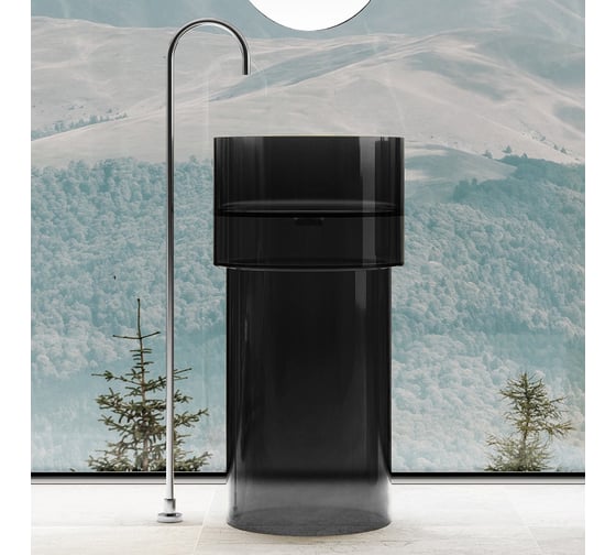 Изображение товара Отдельно стоящая прозрачная раковина ABBER Kristall AT2701Onyx