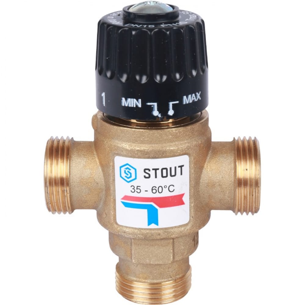 фото Термостатический смесительный клапан stout 3/4 svm-0120-166020