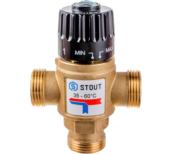 Изображение товара Термостатический смесительный клапан STOUT 3/4 SVM-0120-166020 RG008TIGEGUG0D