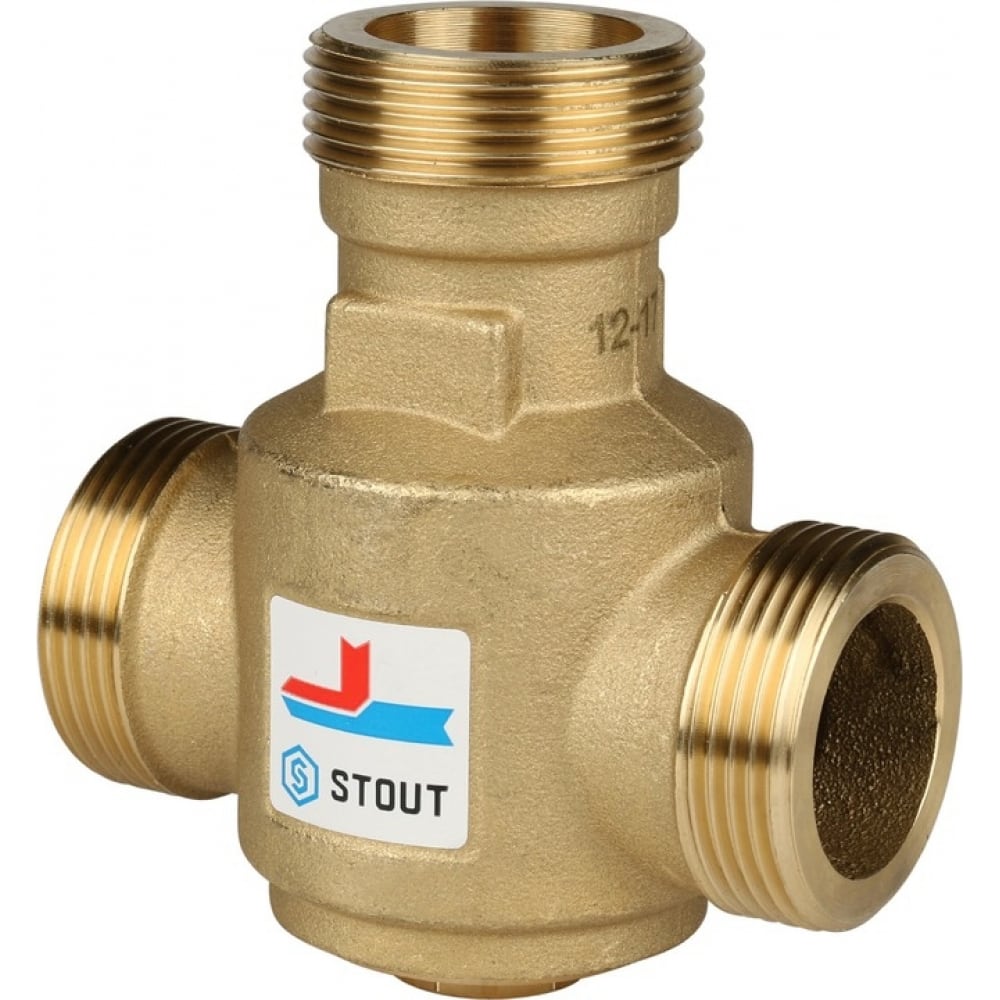 Термостатический клапан STOUT клапан термостатический stout svt 0005 000015 1 2 осевой