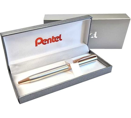 Изображение товара Шариковая ручка Pentel 0.8 мм, в подарочном футляре, синие чернила B810PG-CEBSET 739704