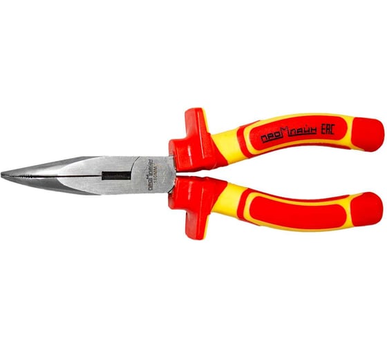 Изображение товара Длинногубцы Промлайн диэлектр. изогнутые 180мм, до 1000в с двухкомп.рук. сталь cr-v ПЛ0210209180_023