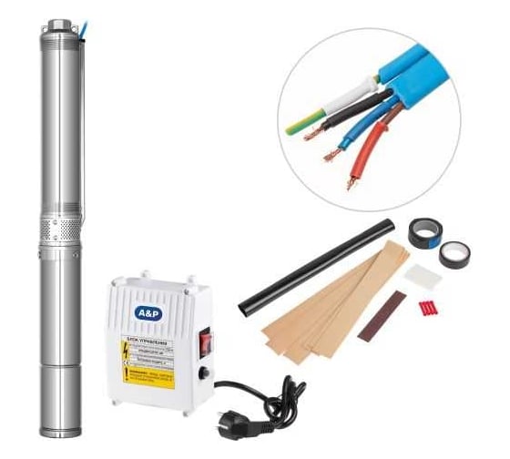 Изображение товара Скважинный центробежный насос A&P AGELESS-3-2700/45-3/16 AP01B07