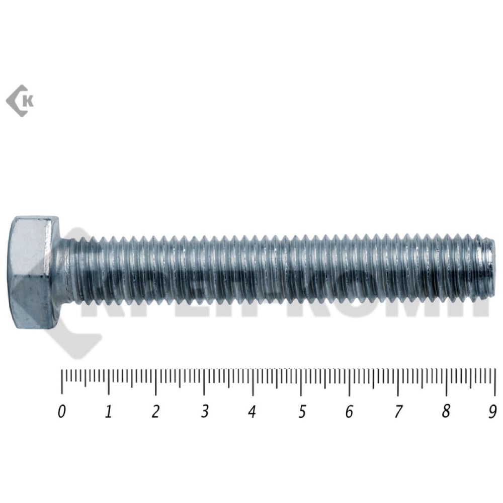 Изображение товара Болт КРЕП-КОМП полная резьба цинк DIN933 14х90 мм 3 шт.