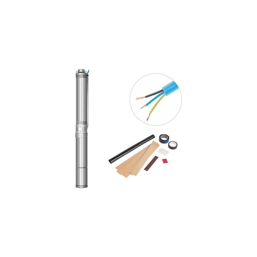 Изображение товара Скважинный центробежный насос A&P AGELESS-3-3600/62-4/20-A AP01A18 90 л/мин 82 м