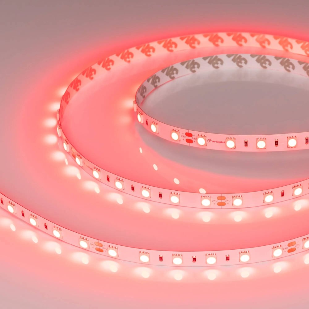 Изображение товара Светодиодная лента Arlight RT-B60-10mm 24V Red 5м для декоративного освещения