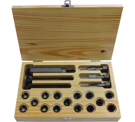 Изображение товара Набор метчиков и футорок для восстановления резьбы свечей накаливания Partner 21пр. (M12x1.25-15шт.) PA-1012-125(423)