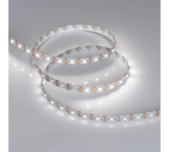 Изображение товара Светодиодная лента Arlight SPI-B60-10mm 12V White6000-PX1-RAM , бегущий ог 5м 037829