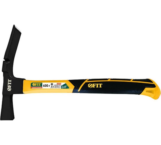 Изображение товара Молоток каменщика FIT Профи фибергласовая усиленная ручка, 600 г 44538