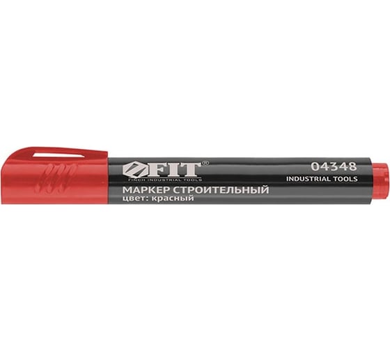 Изображение товара Строительный перманентный маркер FIT красный 04348