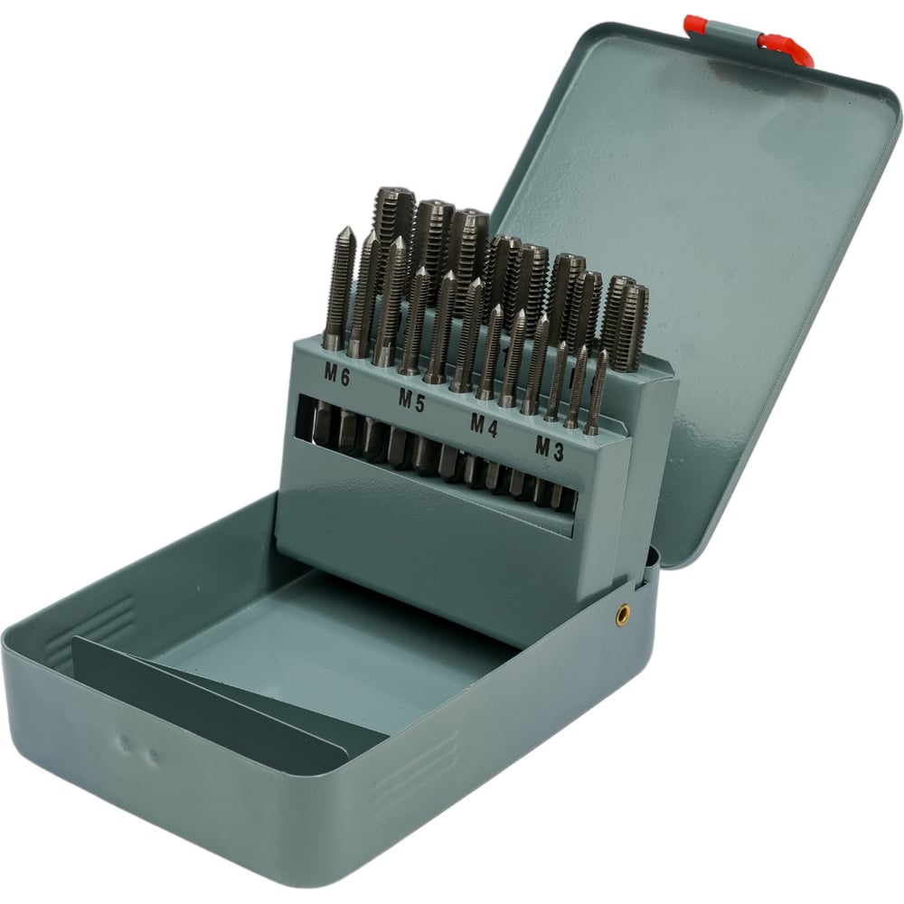 Изображение товара Набор метчиков FIT Профи М3-М12 легированная сталь металлический кейс