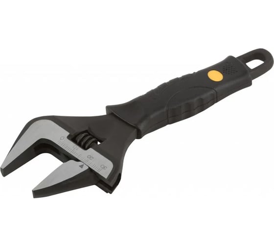 Изображение товара Разводной ключ FIT Карат CrV, обточенные узкие губки, шкала, увеличенный захват, прорезиненная ручка, 200 мм (39 мм) 70202