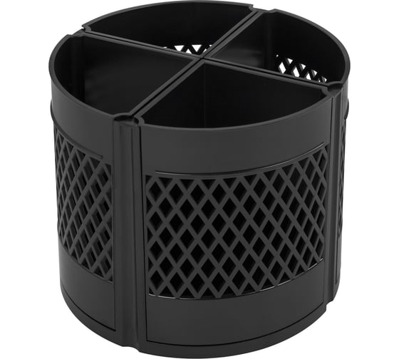 Изображение товара Настольная подставка-органайзер Staff octet, 4-8 отделений (трансформер), вращающаяся, черная 238321