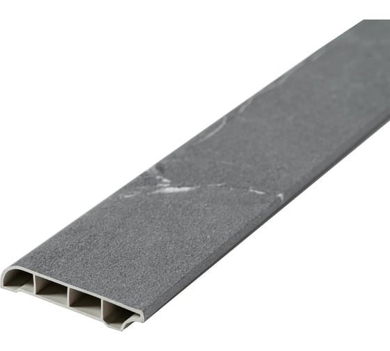 Изображение товара Напольный (потолочный) плинтус GOODWAY 2400x80x12 мм, мрамор лемнос, M80 GWG-07