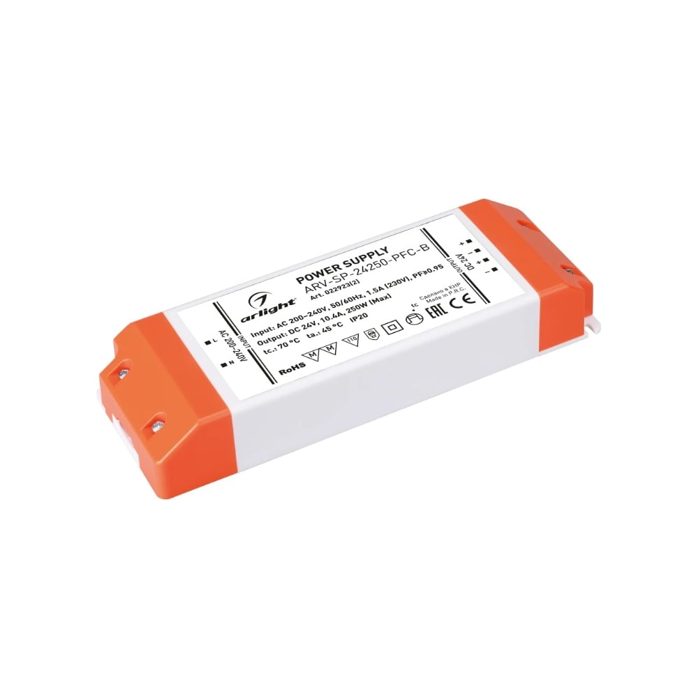 Изображение товара Блок питания Arlight ARV-SP-24250-PFC-B 250W для светодиодов IP20