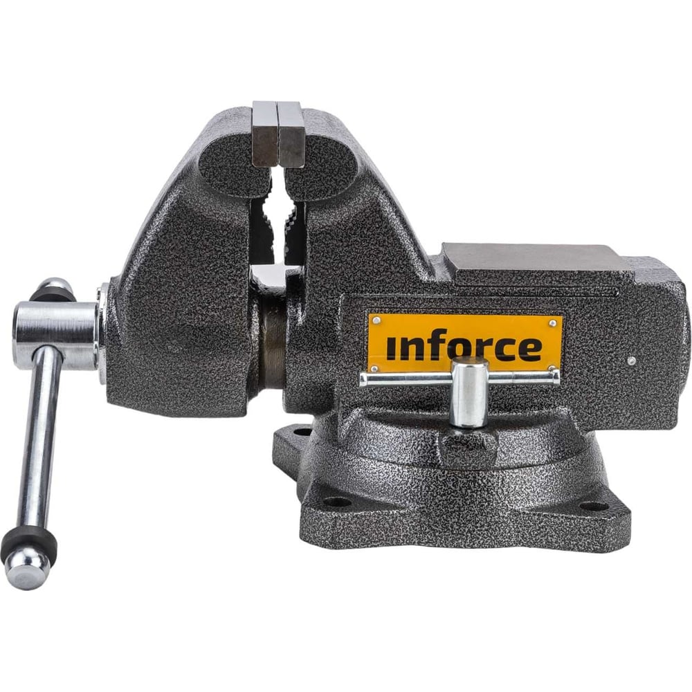 Поворотные слесарные тиски Inforce стальные тиски кобальт 248 962 поворотные слесарный тип вес 7 кг