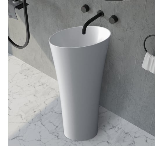 Изображение товара Отдельно стоящая раковина ABBER Stein белая матовая AS2509