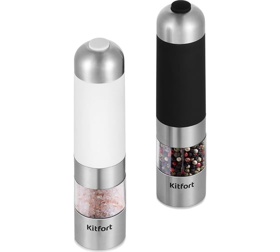 Изображение товара Набор автоматических мельниц для соли и перца Kitfort КТ-6007