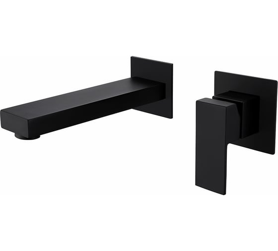 Изображение товара Смеситель скрытого монтажа для раковины ABBER Daheim черный матовый AF8212B