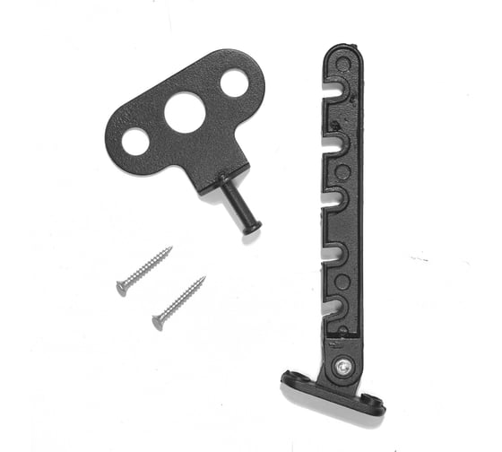 Изображение товара Оконный ограничитель Трибатрон "евро-2" 120 мм чёрный муар 88456