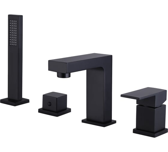 Изображение товара Смеситель на борт ванны ABBER Daheim черный матовый AF8213B