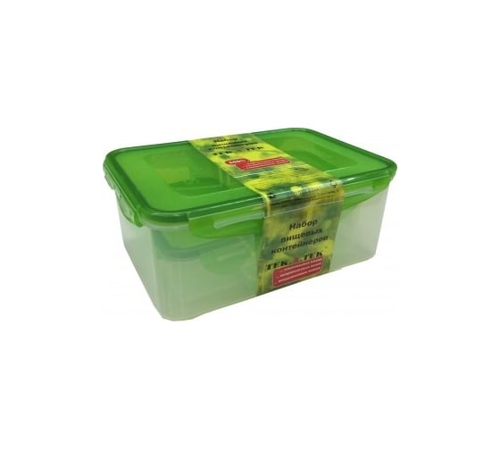 Изображение товара Набор пищевых контейнеров Тек-А-Тек из 3-х шт (2.3 л, 0.35 л, 0.47 л) SF-Н03-3