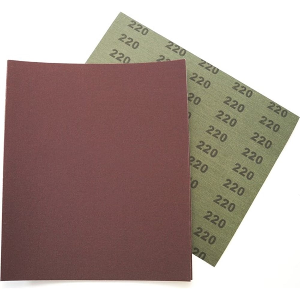 Изображение товара Водостойкая шлифовальная шкурка 230x280 мм R220, 10 шт Pobedit