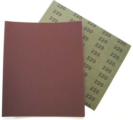 Изображение товара Шлифовальная шкурка водостойкая О/А 230x280 мм, Р220, 10 шт Pobedit 2024022