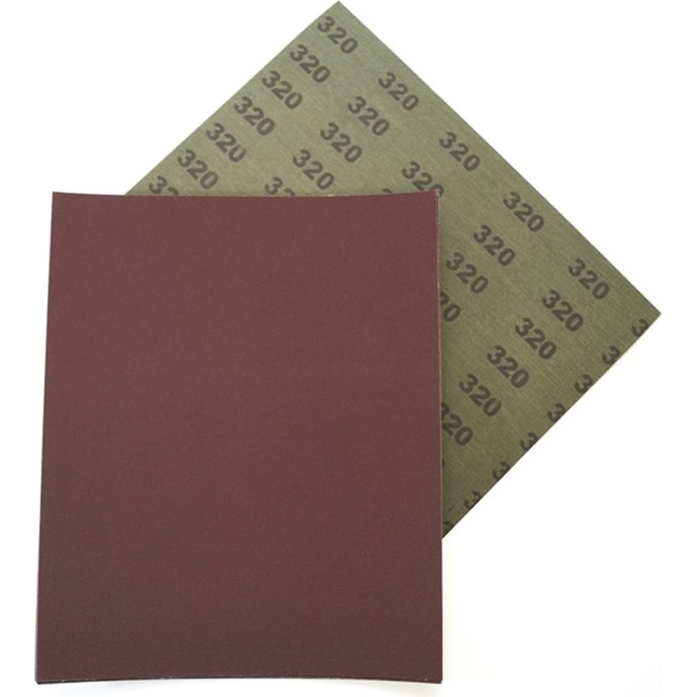 Изображение товара Водостойкая шлифовальная шкурка 230х280 мм Р320 10 шт Pobedit